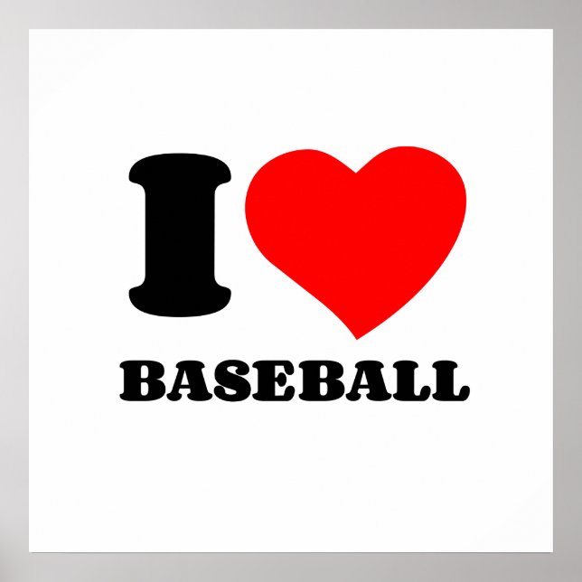 I LOVE BASEBALL POSTER (Front)
