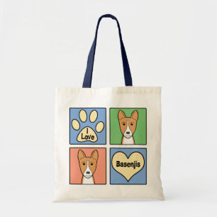 I Love Basenjis Tote Bag