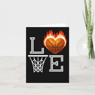 I Love Basketball Basketball Lover Gift For Women  Card
