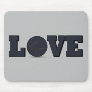 I Love basketball game Mouse Pad