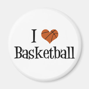 I Love Basketball Magnet