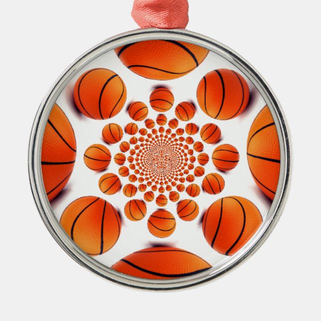 I love basketball metal tree decoration (Front)