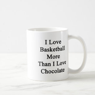 I Love Basketball More Than I Love Chocolate Coffee Mug