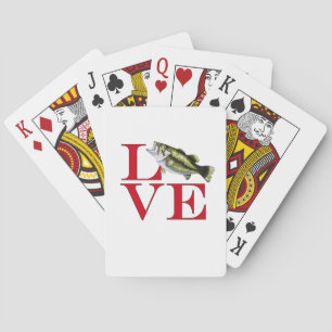 I Love Bass Playing Cards