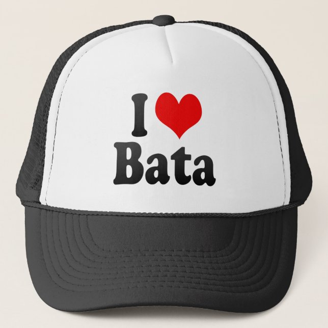 I Love Bata, Equatorial Guinea Trucker Hat (Front)