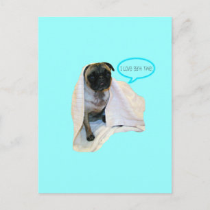 I Love Bath Time! Postcard