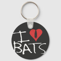 I love bats keychain