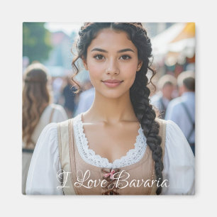 I LOVE BAVARIA MAGNET