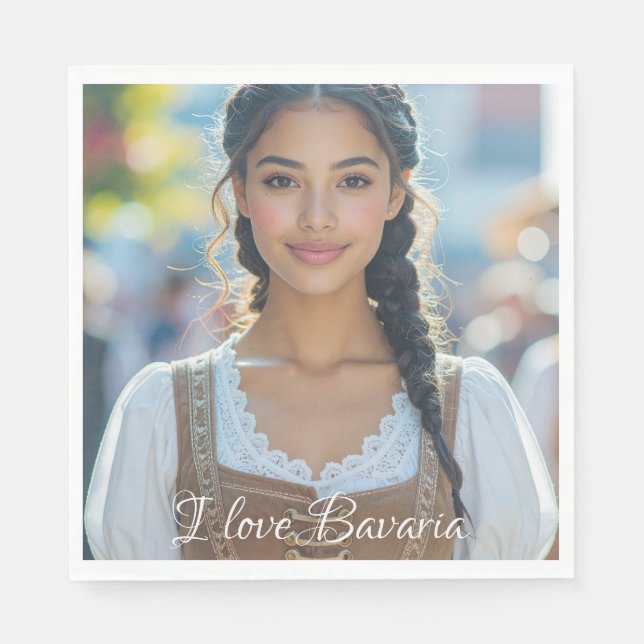 I LOVE BAVARIA NAPKIN (Front)