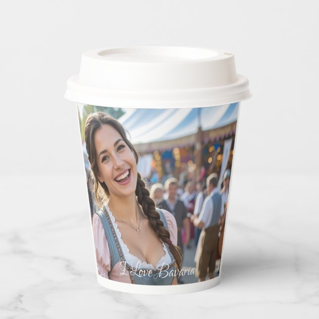 I LOVE BAVARIA PAPER CUPS (Front)
