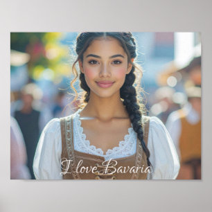 I LOVE BAVARIA POSTER