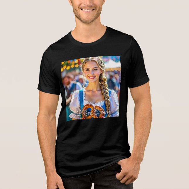 I LOVE BAVARIA Tri-Blend SHIRT (Front)