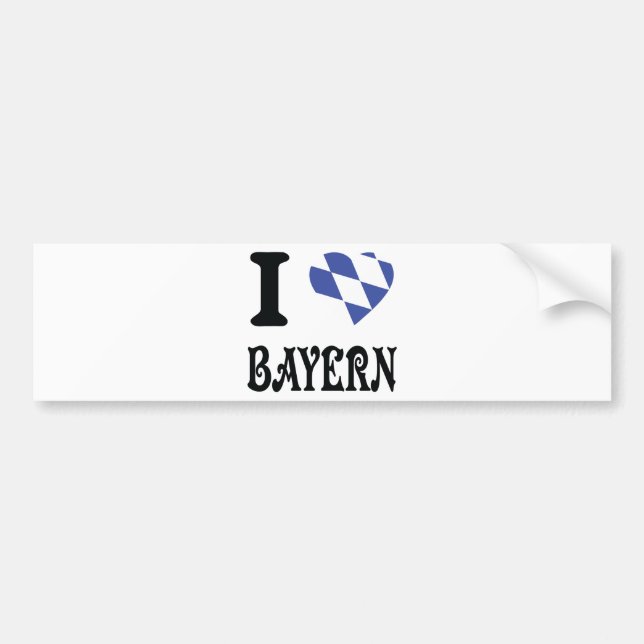 I love bayern bumper sticker (Front)