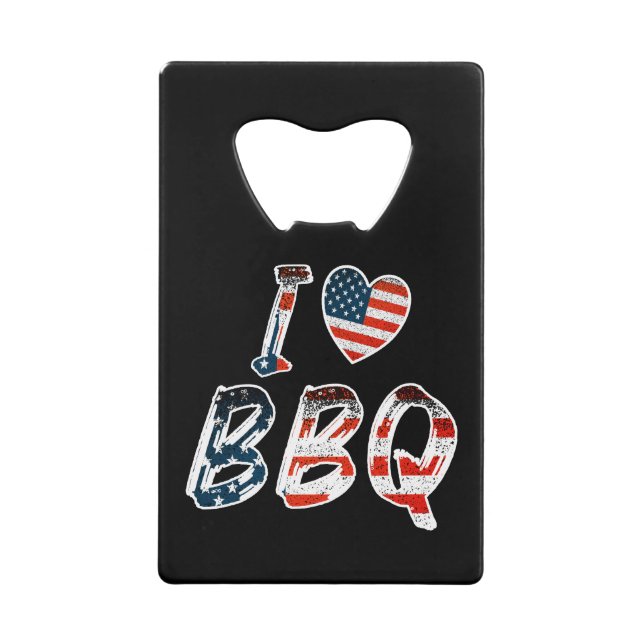 I love bbq, American patriotic (Front)