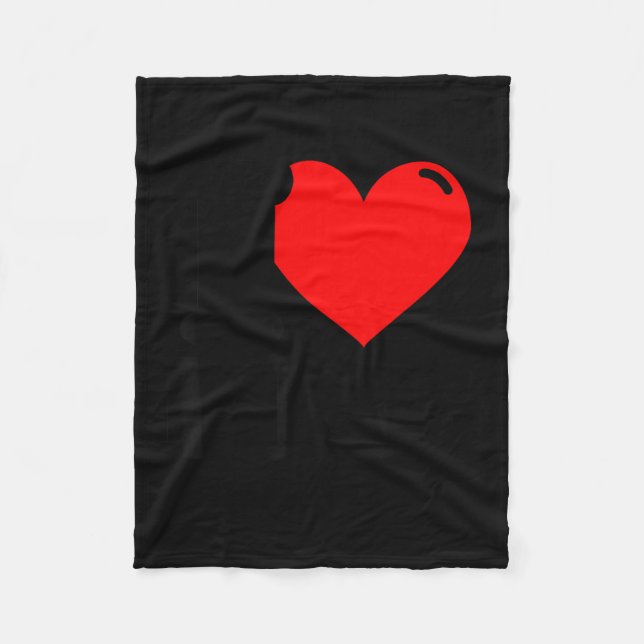I Love Bbq Fleece Blanket (Front)