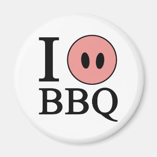 I Love BBQ Magnet