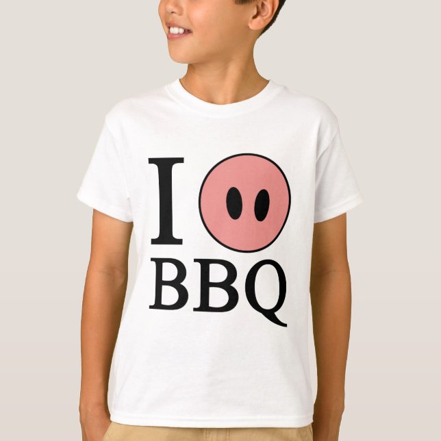 I Love BBQ T-Shirt (Front)