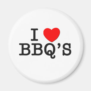 I Love BBQ'S ( food ) Magnet