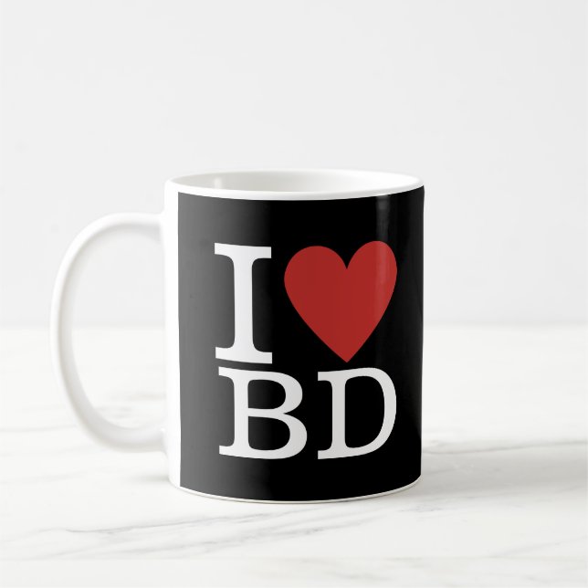 I ❤️ Love BD - Building Department Mug (Left)