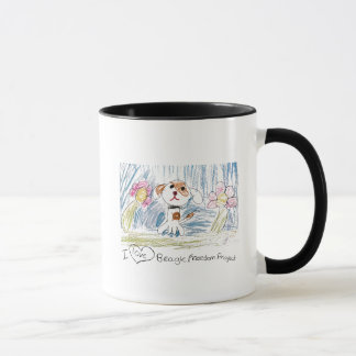 "I LOVE BEAGLE FREEDOM PROJECT!" Ringer Mugs