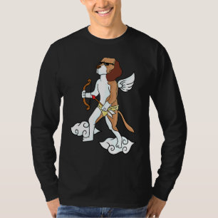 I Love Beagles Cupid Beagle Dog  Heart Valentines  T-Shirt