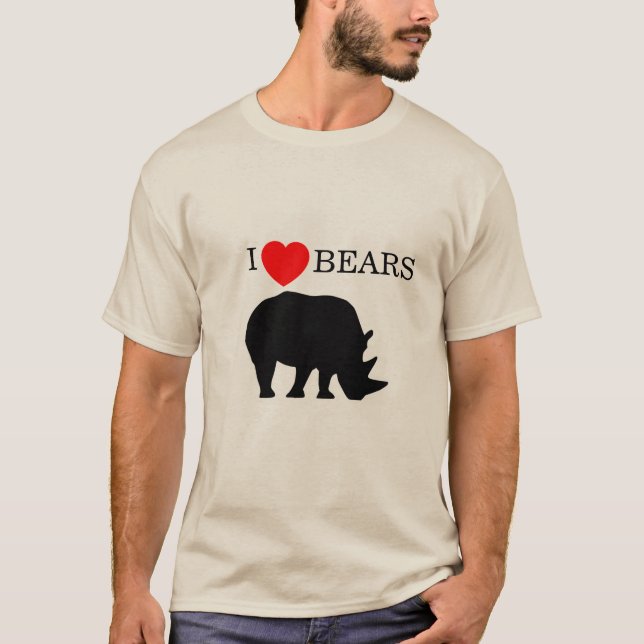 I Love Bears T-Shirt (Front)