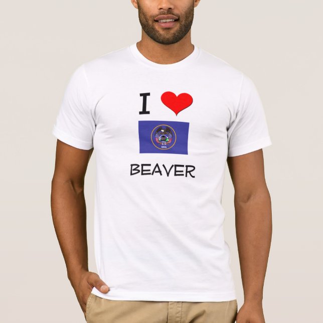 I Love Beaver Utah T-Shirt (Front)