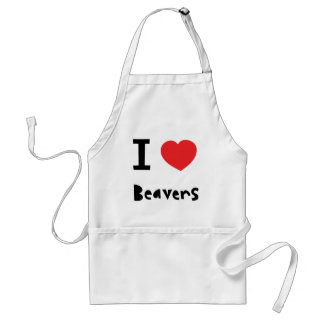 I love Beavers Standard Apron