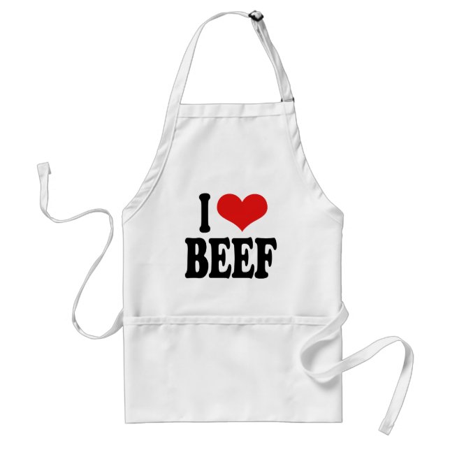 I Love Beef Standard Apron (Front)