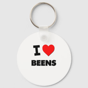 I Love Beens Key Ring