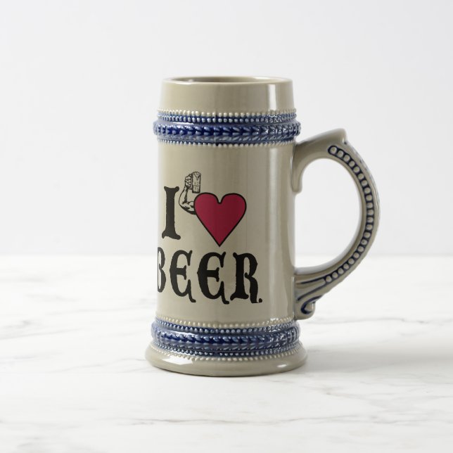 I Love Beer Beer Stein (Right)