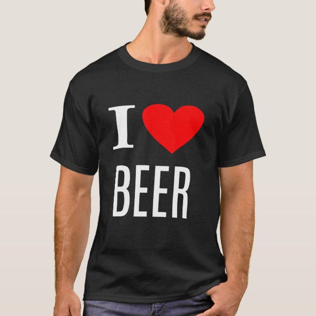 I Love Beer - Beer T-Shirt (Front)
