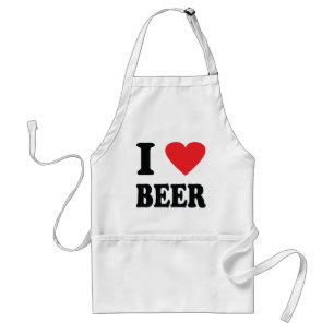I love beer icon standard apron