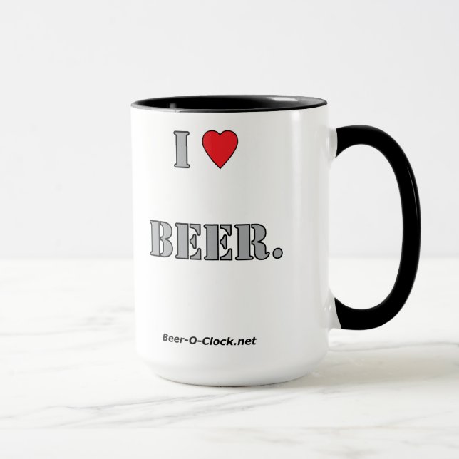 I love beer  (Mug) Mug (Right)