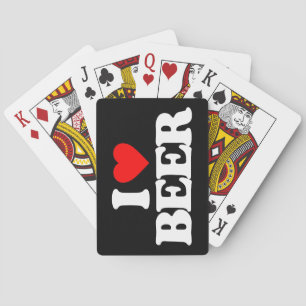 I LOVE BEER PLAYING CARDS