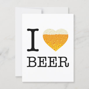I love Beer Postcard