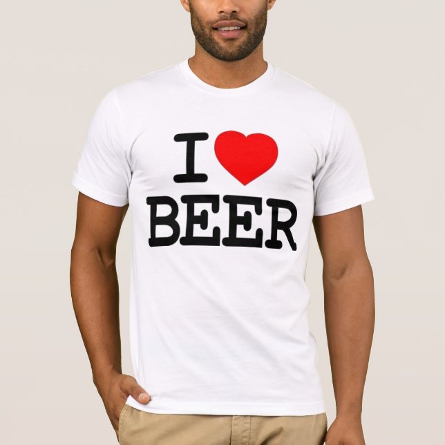 I LOVE BEER T-Shirt (Front)