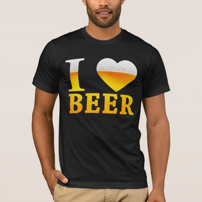 I LOVE BEER T-Shirt (Front)