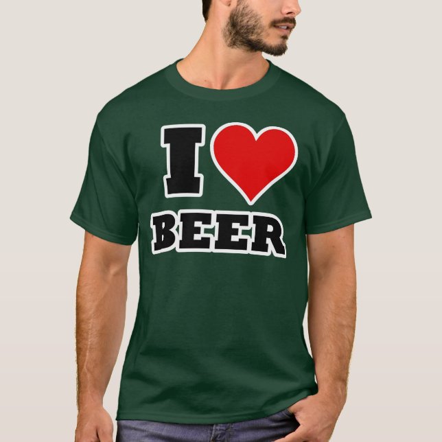 I love beer T-Shirt (Front)