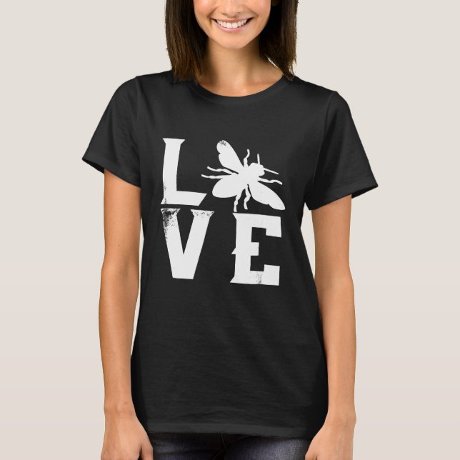 I Love Bees Beekeeper 1 T-Shirt (Front)