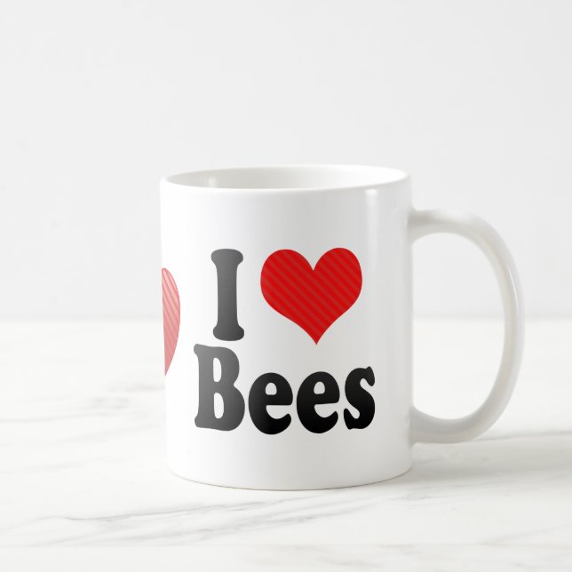 I Love Bees Coffee Mug (Right)