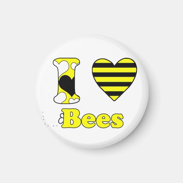I love Bees Magnet (Front)