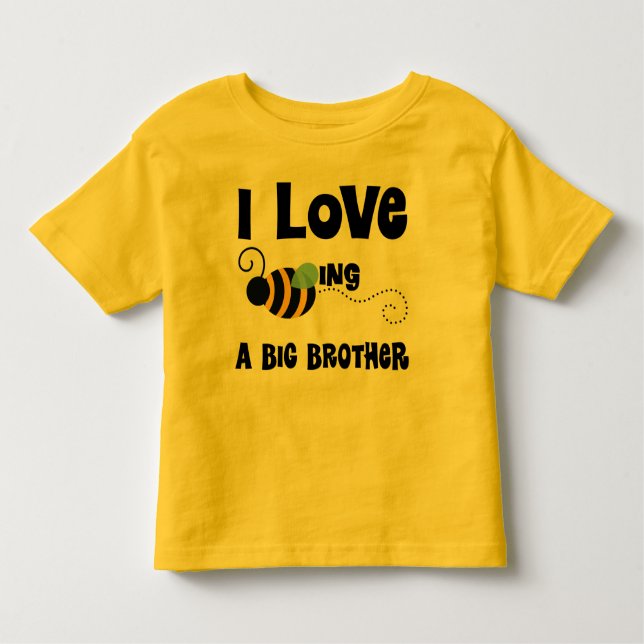 I Love Being A Big Brother T-shirt (Front)