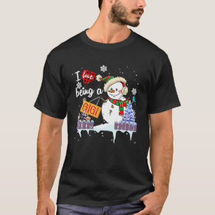 I Love Being A Gigi Snowman Christmas Funny Xmas T-Shirt