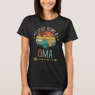 I Love Being A Gma Women Rosie Vintage Grandma T-Shirt