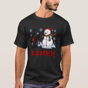 I Love Being A GRAMMIE Cute Hearts Snowflakes Snow T-Shirt