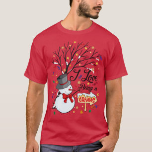 I Love Being a Gramms Snowman Funny Family Christm T-Shirt