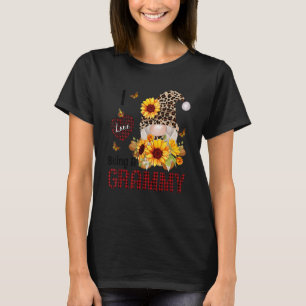 I Love Being A Grammy Fall Gnome Autumn Thanksgivi T-Shirt