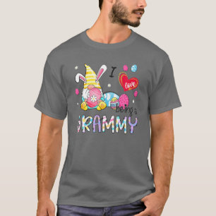 I Love Being A Grammy Funny Gnome Bunny Cute Easte T-Shirt