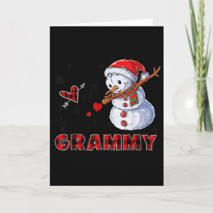 I Love Being A Grammy Snowman Dab Christmas 2020 Card